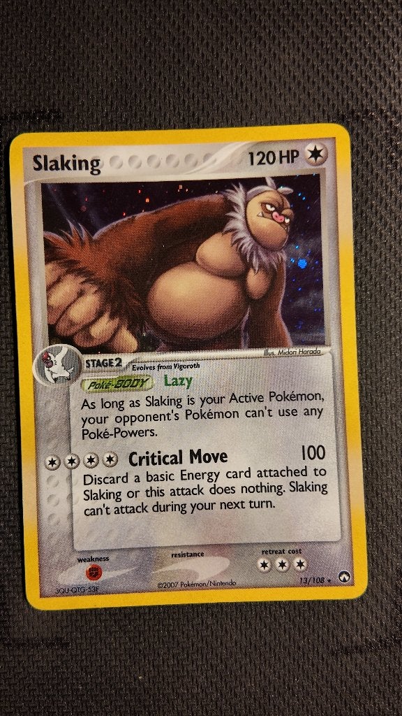 Slaking 13 Power Keepers | Pokemon kaart, Ophalen, Zo goed als nieuw, Losse kaart, Foil
