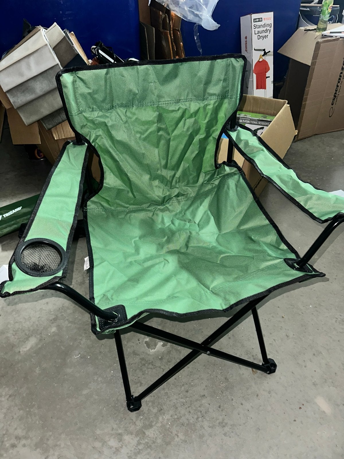 Nieuwe Trizand Campingstoel - Groen, In Verpakking, Ophalen of Verzenden, Nieuw, Campingstoel