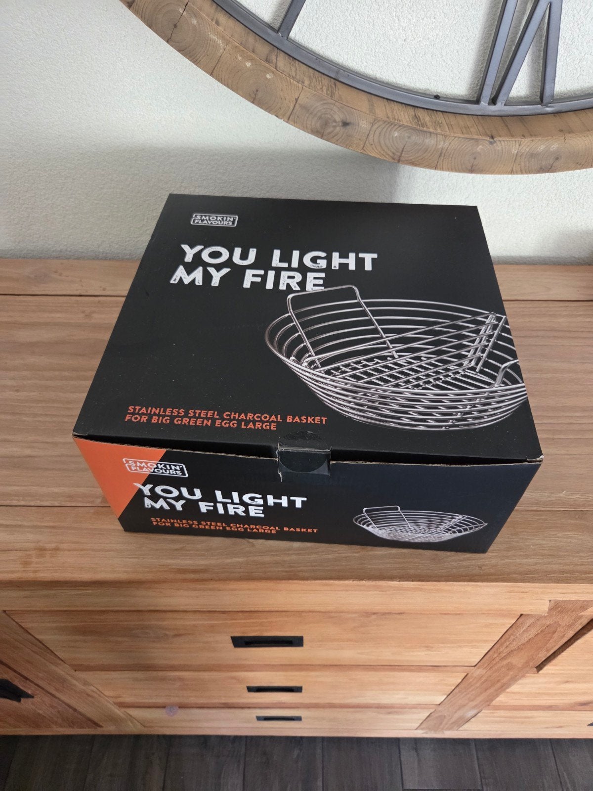 houtskool mand big green egg large, Tuin en Terras, Barbecue-accessoires, Ophalen, Nieuw, Smokin' Flavours