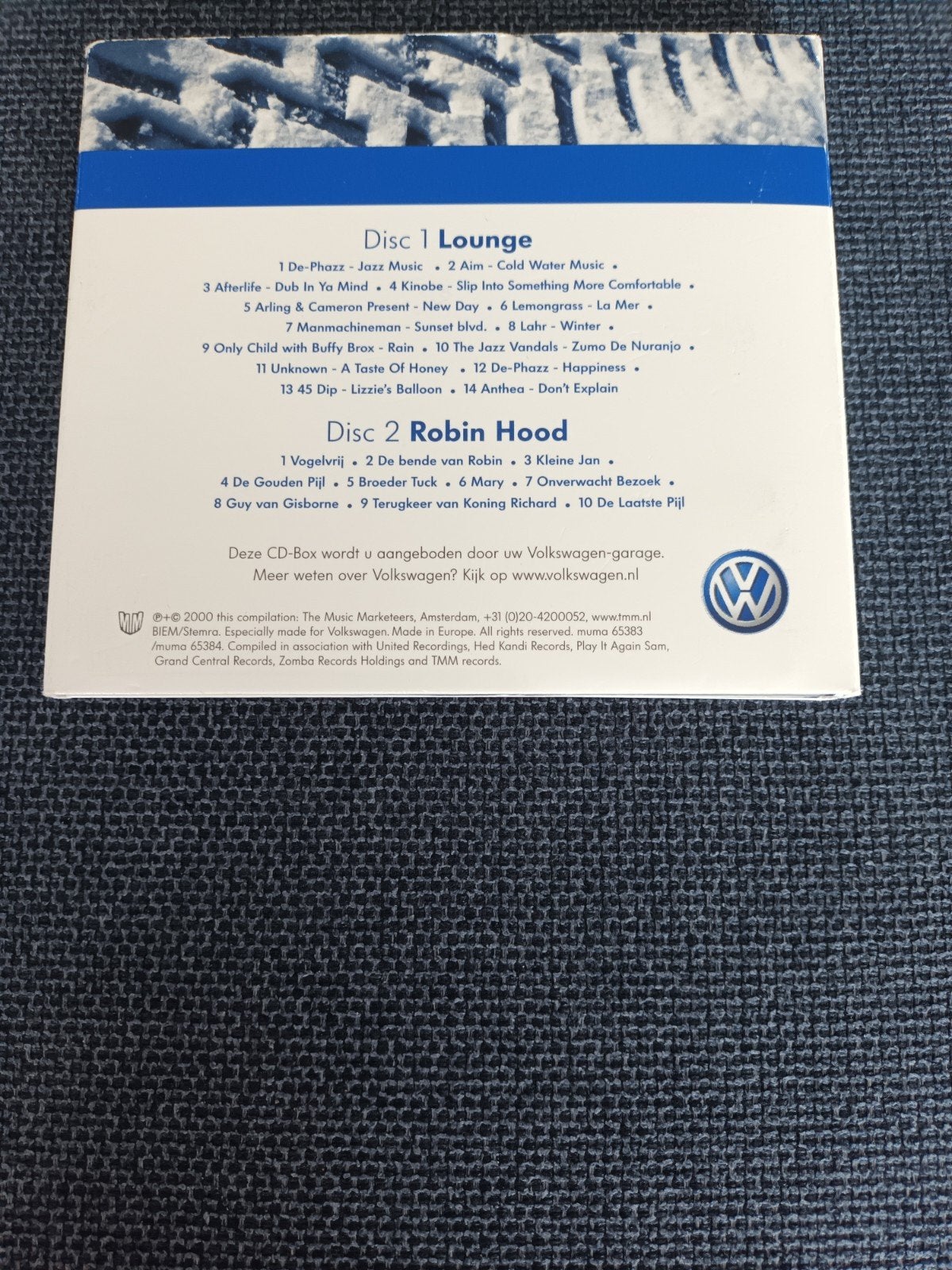 Volkswagen VW - 2CD - 2000 - ZIE TEKST, Ophalen of Verzenden, Zo goed als nieuw, Inclusief boekje
