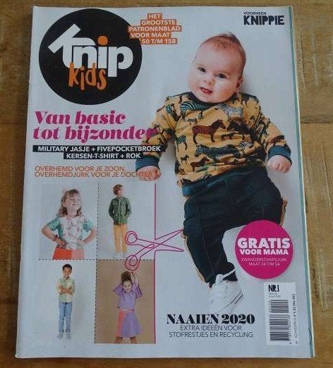 Knipkids Knippie nr. 1 februari, maart 2020 maat 50 t/m 158, Verzenden, Zo goed als nieuw, Kind, Knippie