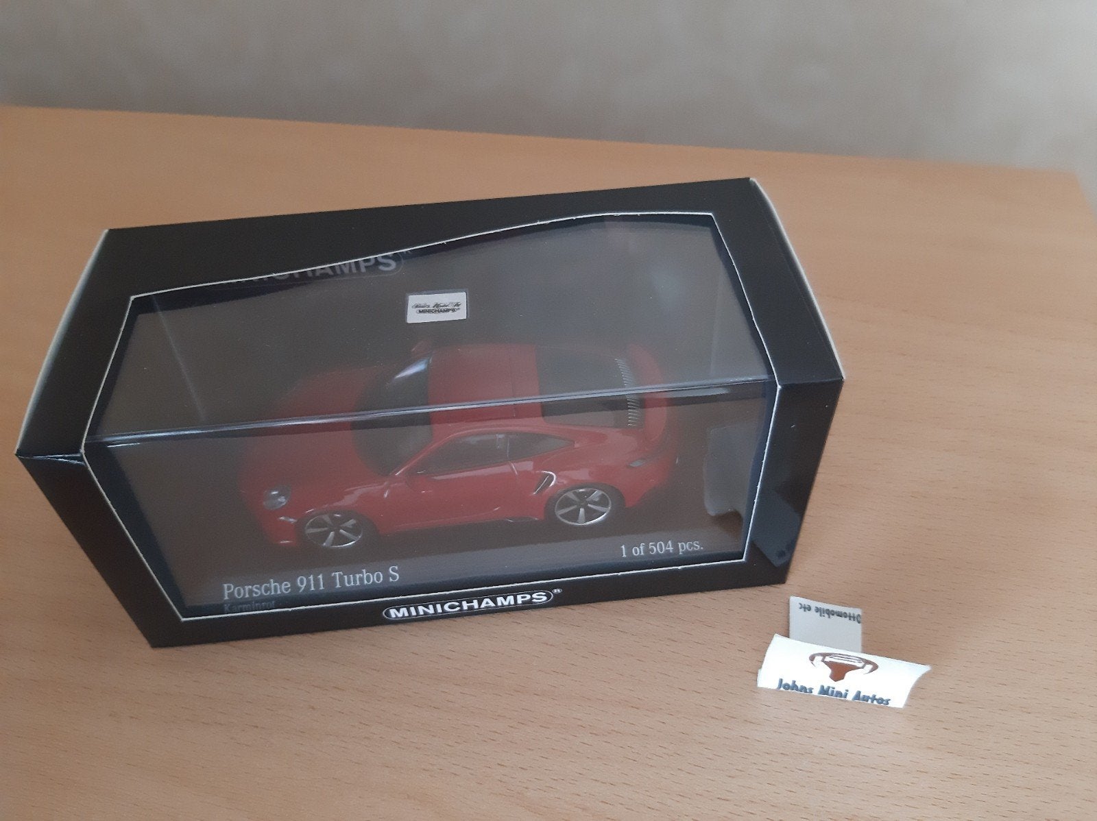Porsche 911 (992) Turbo S 2020 Karmin Red / Minichamps 1:43, Minichamps, Auto, Nieuw, Ophalen of Verzenden