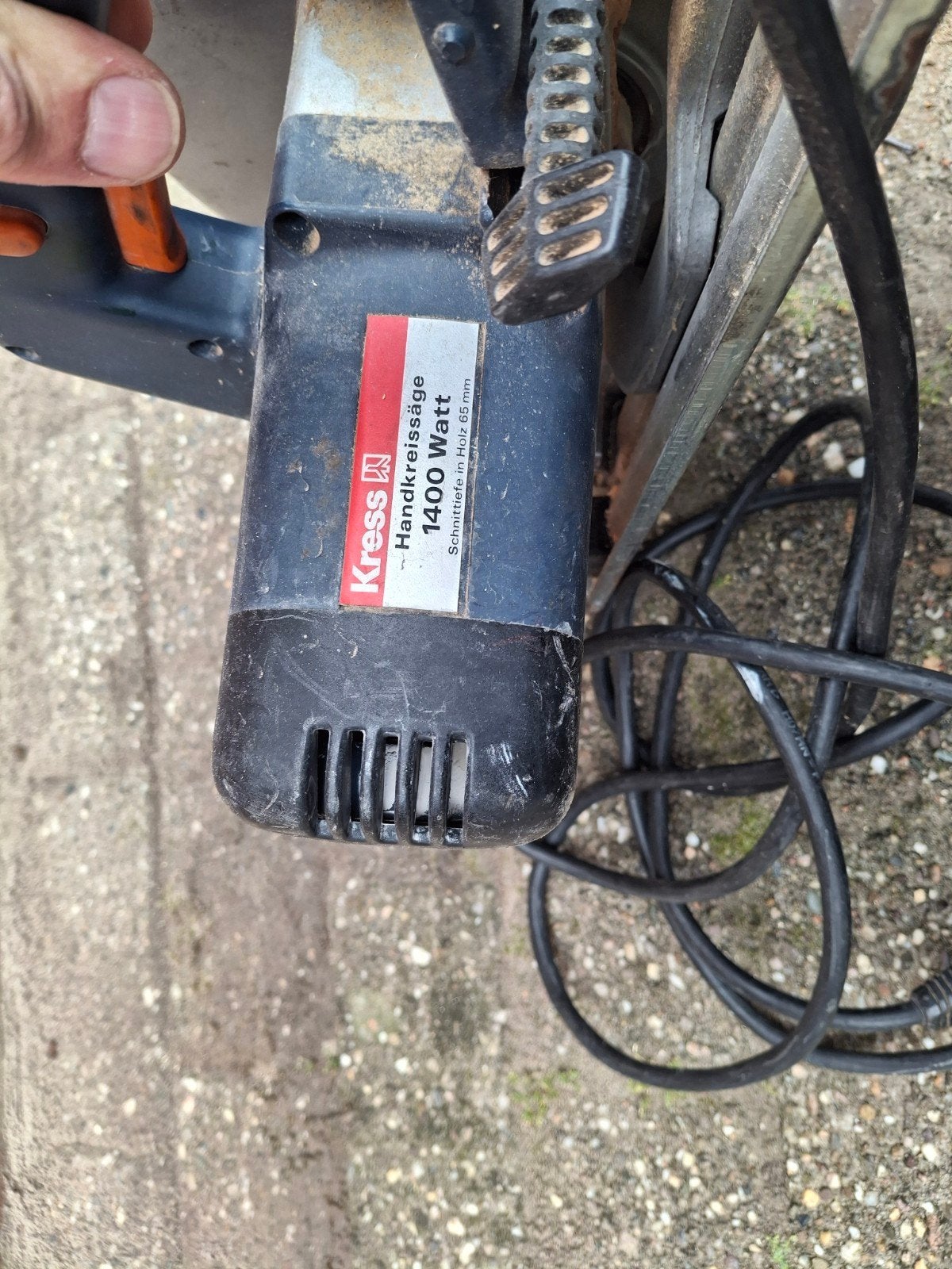 Kress Cirkelzaag 1400W - Goede staat, vaste prijs, Ophalen of Verzenden