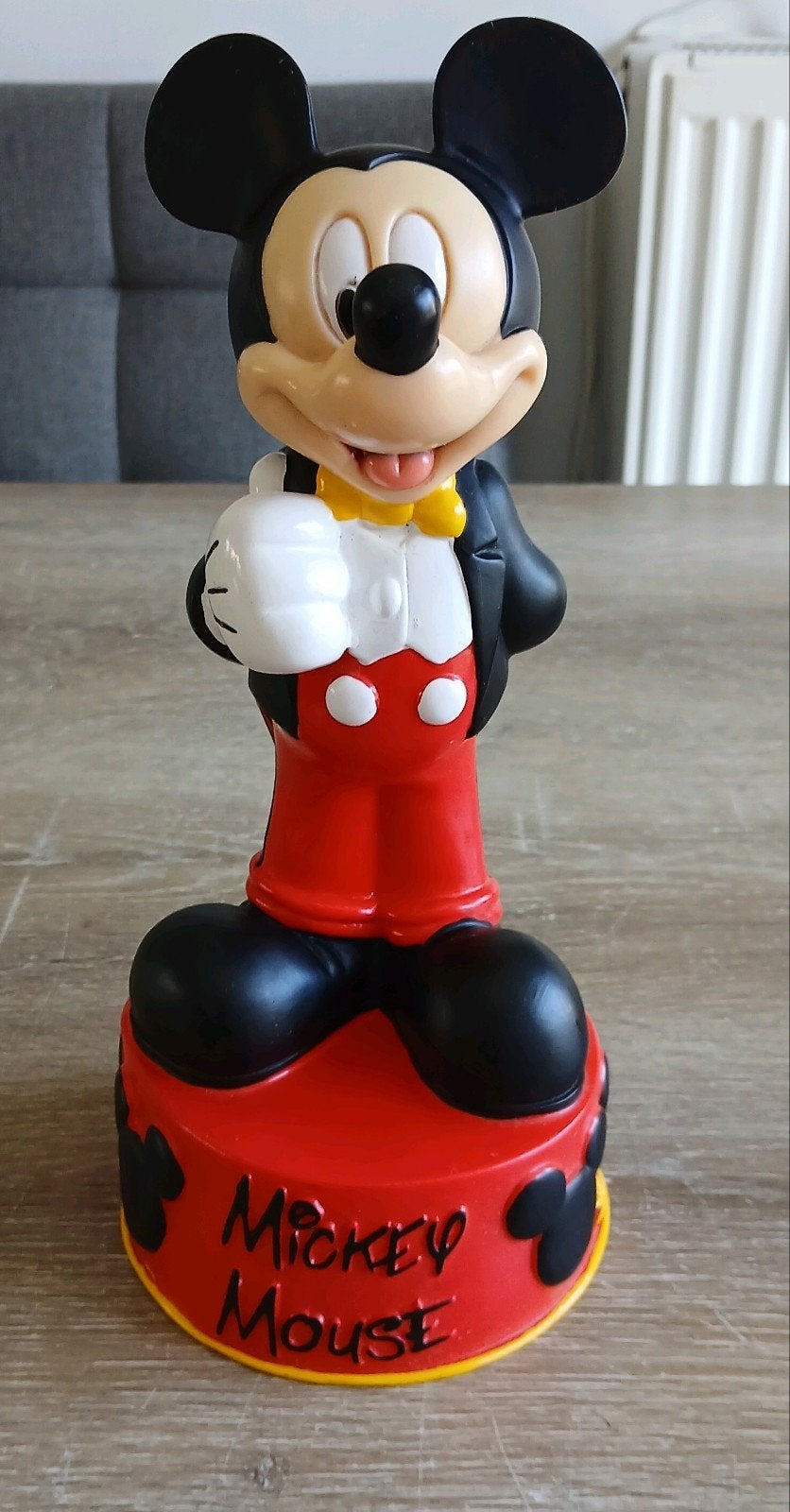 Disney Mickey Mouse munten spaarpot, Ophalen of Verzenden, Mickey Mouse, Gebruikt, Beeldje of Figuurtje