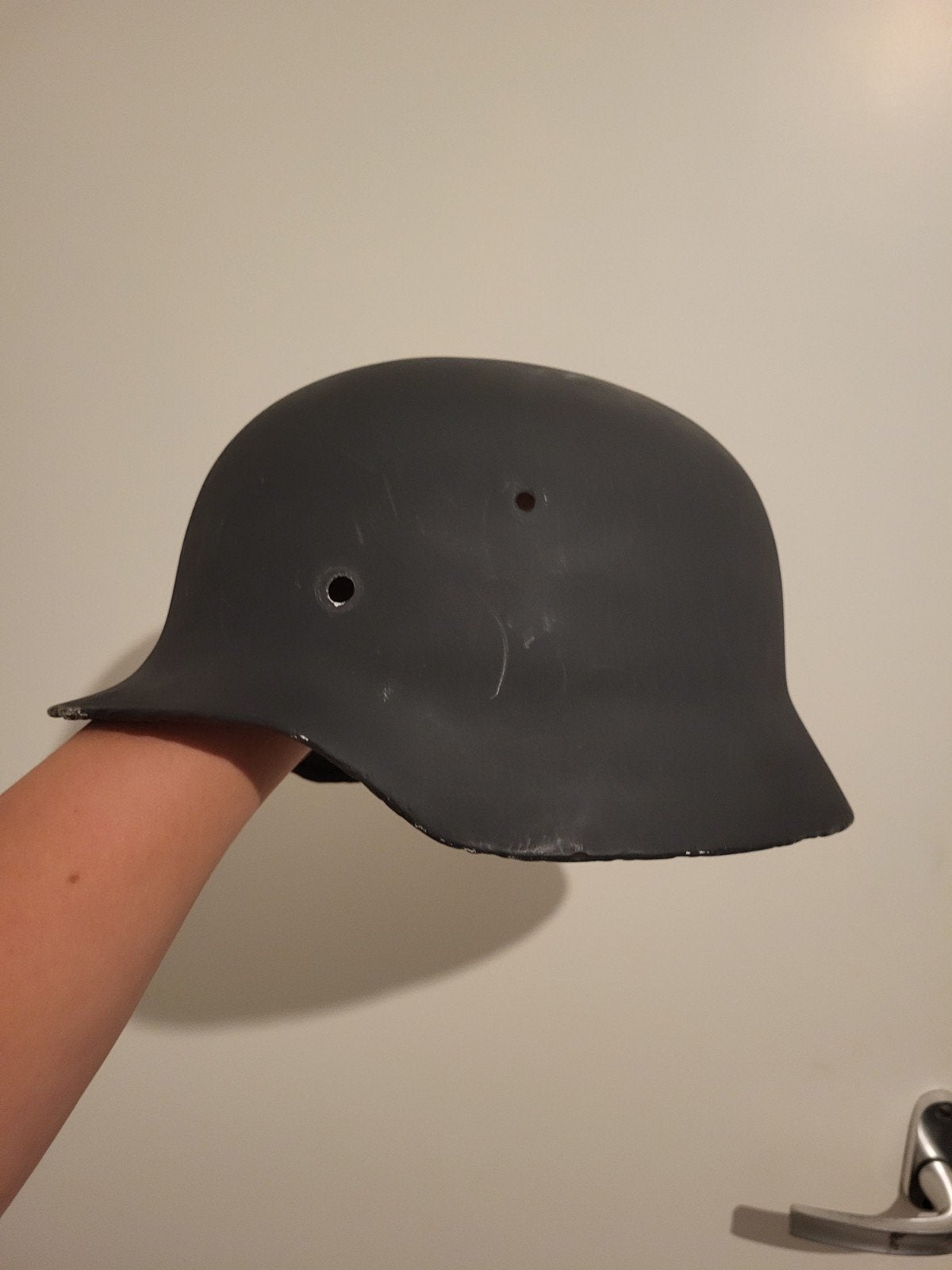 Orginele Duitse helm schaal, Verzamelen, Militaria | Tweede Wereldoorlog, Ophalen of Verzenden, Luchtmacht, Duitsland, Helm of Baret