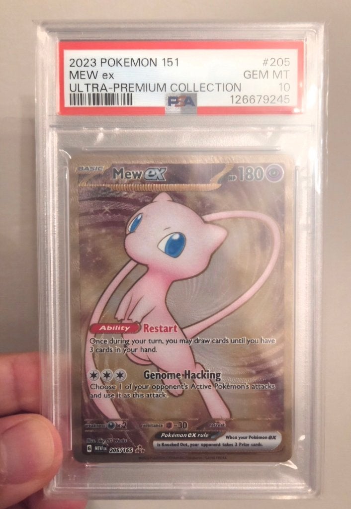 Mew 205 PSA 10 UPC metal card, Ophalen of Verzenden, Nieuw, Losse kaart