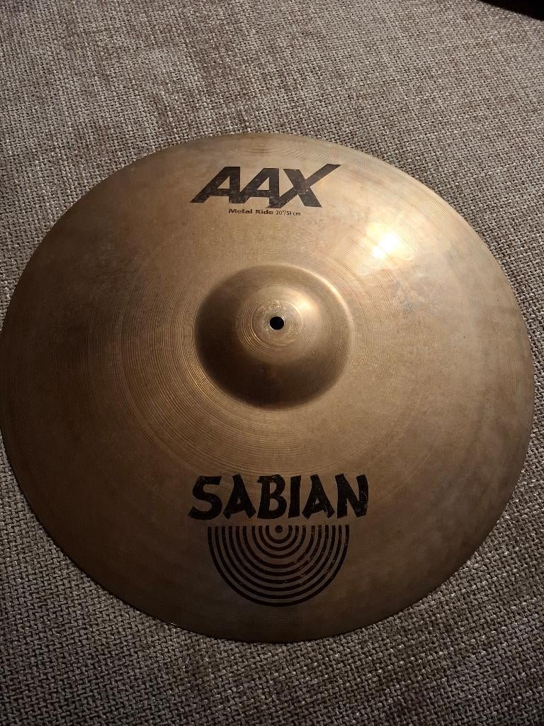 Sabian aax 20 inch metal ride voor uw drumstel in zgst, Muziek en Instrumenten, Ophalen of Verzenden, Zo goed als nieuw, Drums of Percussie