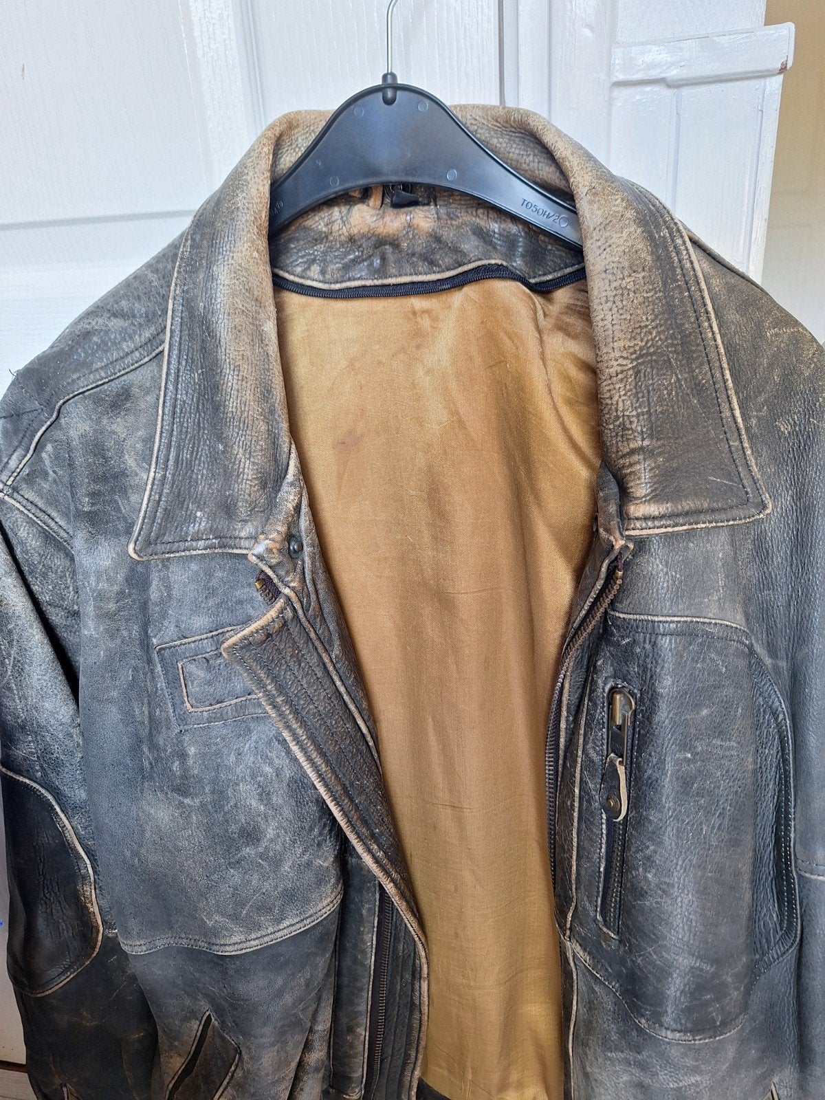 Vintage leren jas heren - robuust en stijlvol, Ophalen, Maat 56/58 (XL), Gedragen, Onbekend