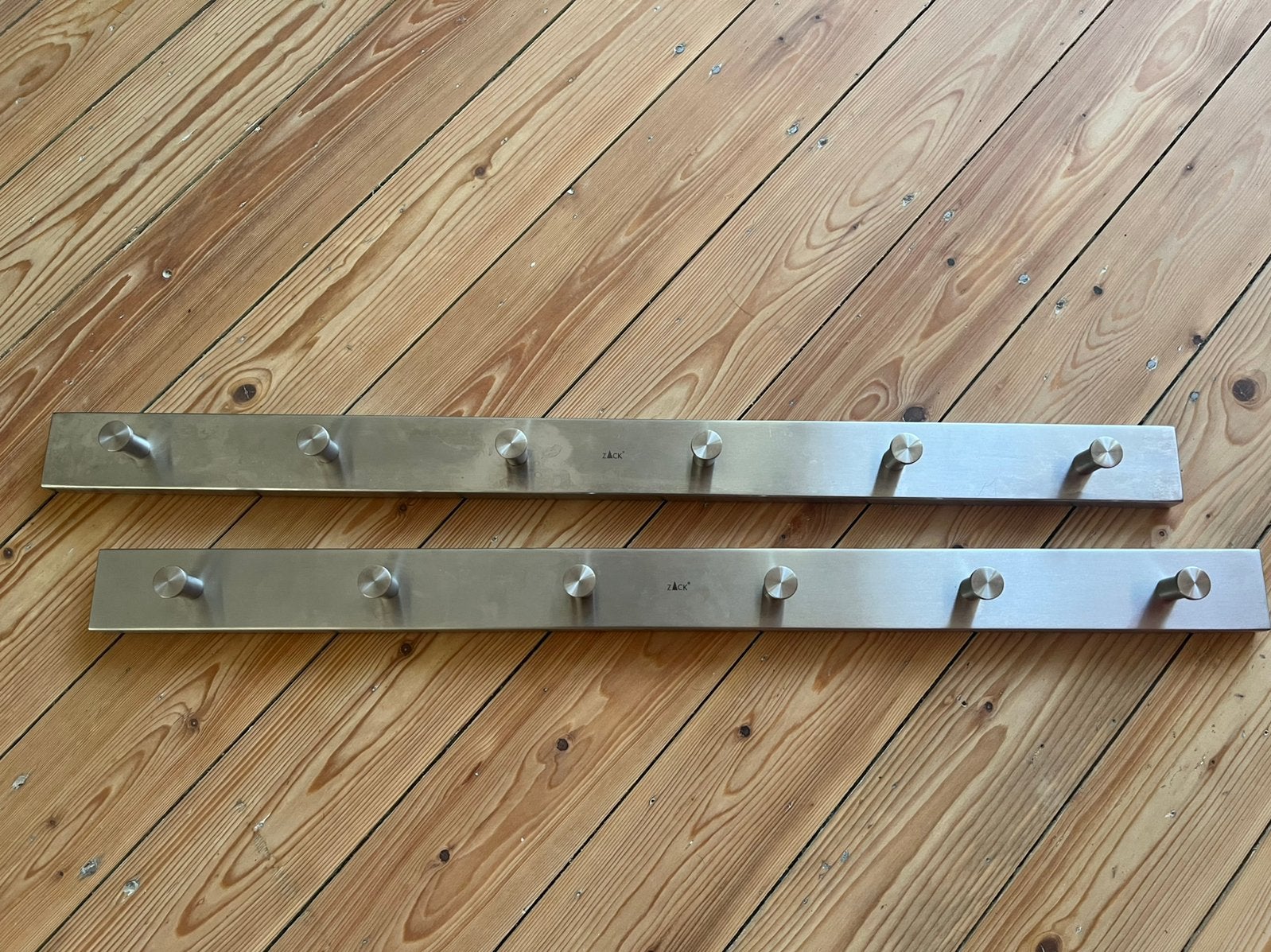 Zack kapstok rvs 75cm (2 stuks), Wandkapstok, Ophalen of Verzenden, Zo goed als nieuw, Minder dan 100 cm