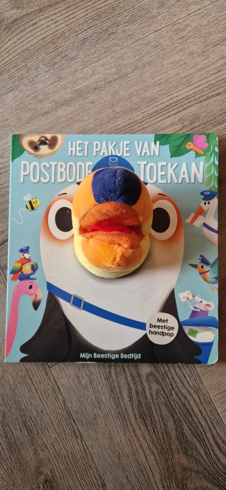 Het Pakje van Postbode Toekan - Interactief Handpop Boek, Boeken, Ophalen of Verzenden