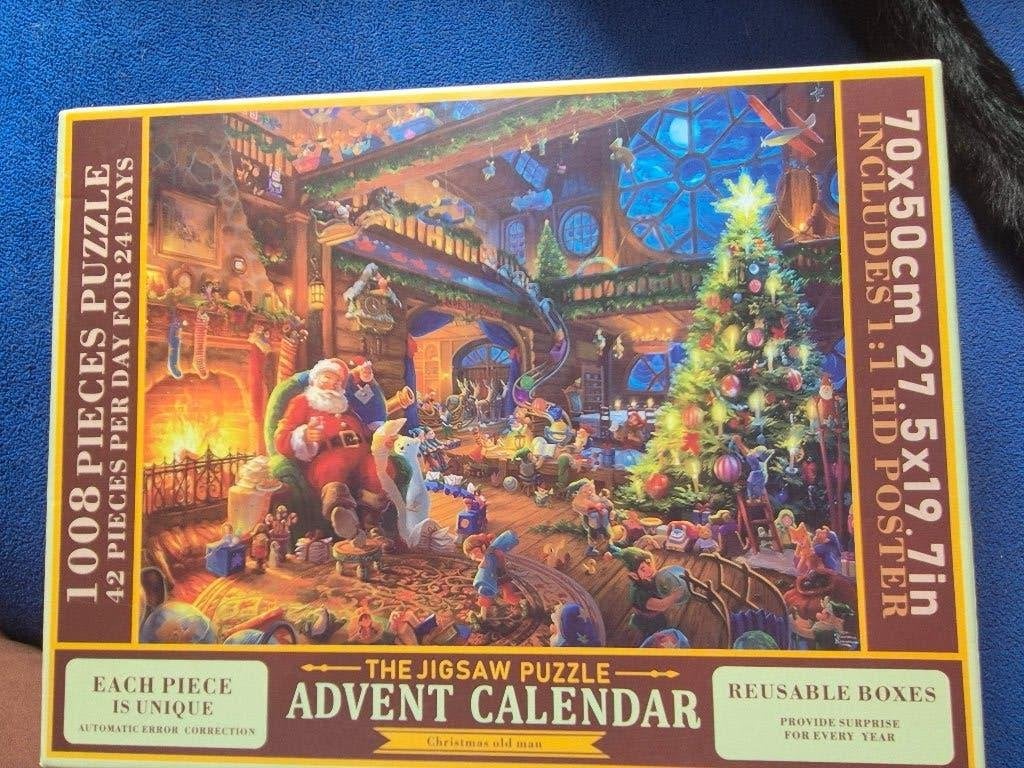Uitzonderlijke puzzel Adventkalender, Ophalen of Verzenden, 500 t/m 1500 stukjes, Zo goed als nieuw, Legpuzzel