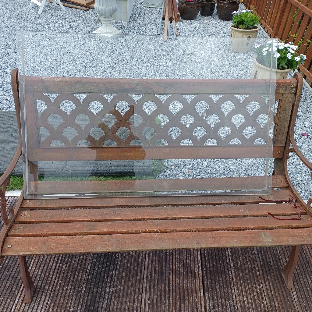Glas enkel 8 mm. Dik, Ophalen, Gebruikt, Minder dan 80 cm, 80 tot 120 cm