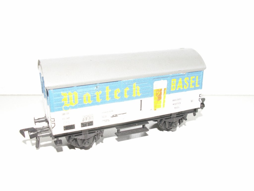 Fleischmann 1209 goederwagon Warteck Basel, Gebruikt, Gelijkstroom, Fleischmann, Wagon