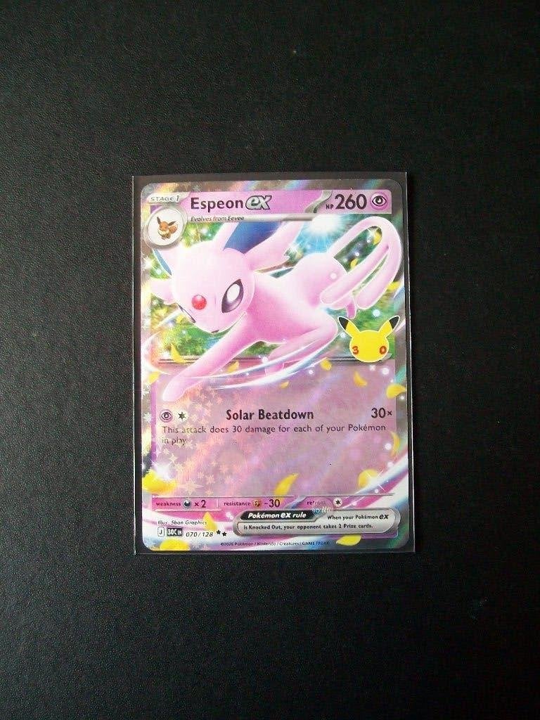 7057. Nieuwe Pokemon Kaart ESPEON EX  HP 260 (070/128), Verzenden, Nieuw, Losse kaart, Foil
