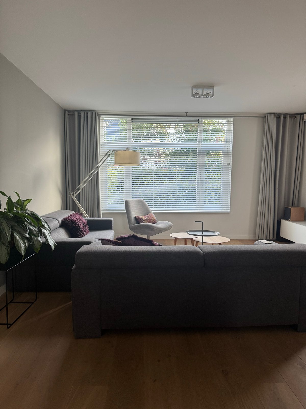 Twee Ewald Schillig banken - Antraciet - 206x95 cm, Ophalen, Gebruikt, Driepersoons, 75 tot 100 cm
