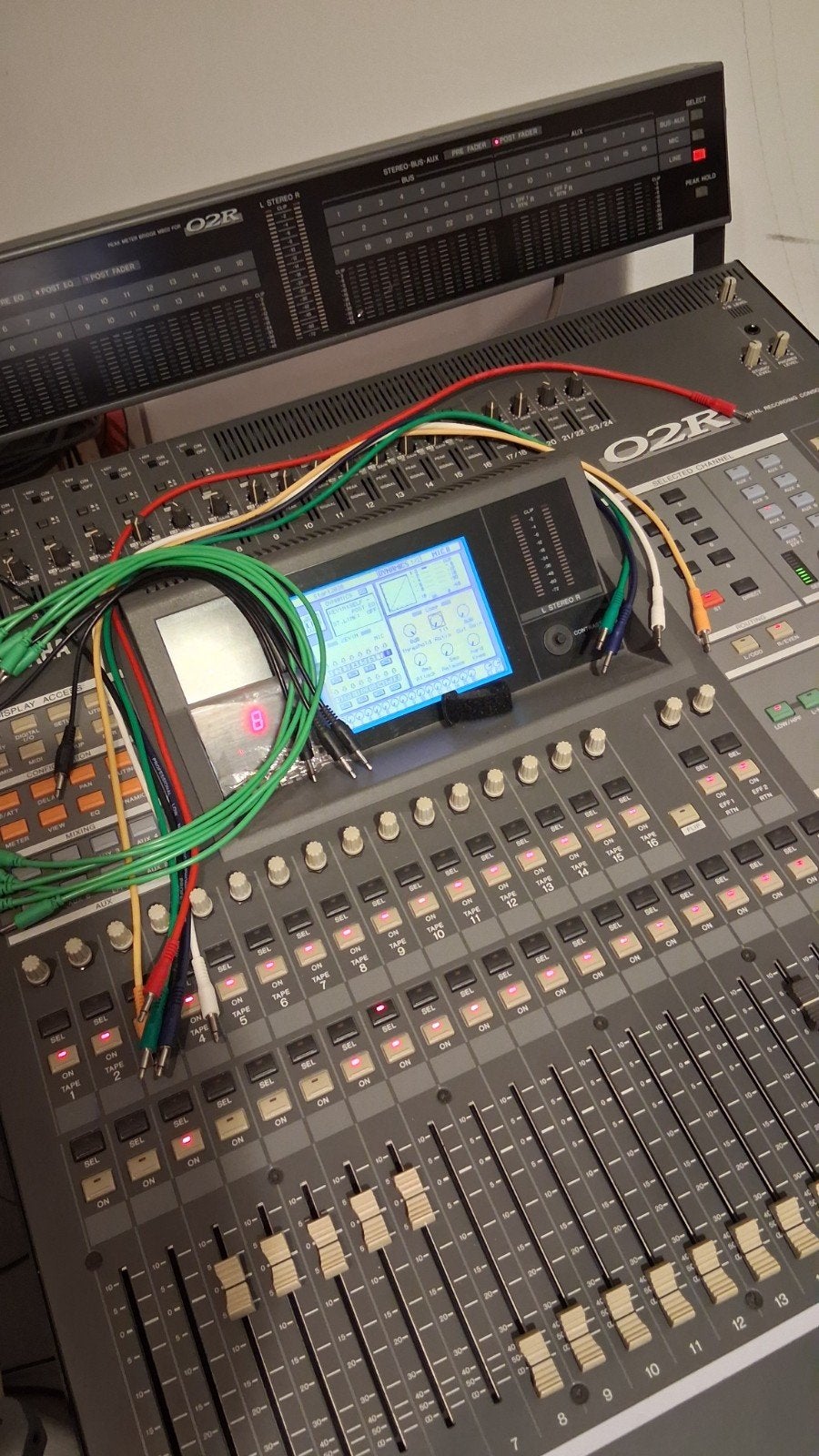 Yamaha O2r V2 met diverse uitbreidingskaarten, Muziek en Instrumenten, Mengpanelen, Ophalen, Gebruikt, 20 kanalen of meer