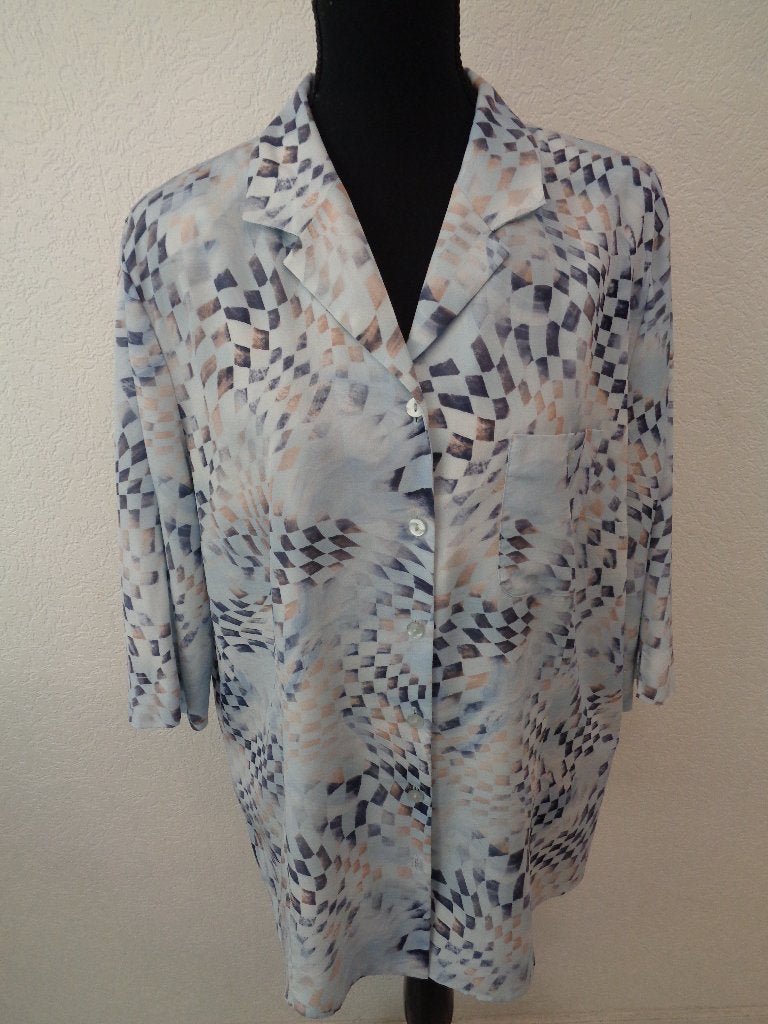 frank walder maat 48 oksel tot oksel 64 cm, Blauw, Maat 46/48 (XL) of groter, Ophalen of Verzenden, Zo goed als nieuw