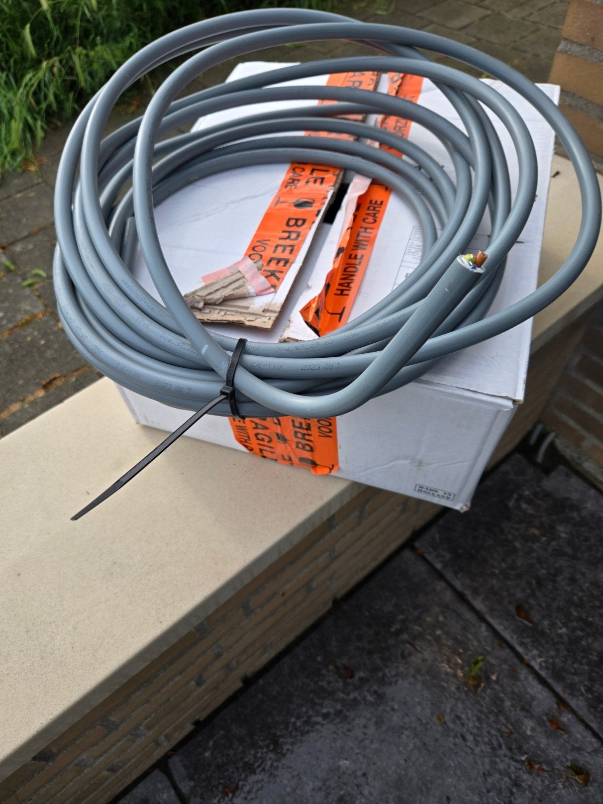 YMVK 3x6mm2 3-aderig rol 10 meter elektriciteits buitenkabel, Ophalen, Nieuw, Kabel of Snoer