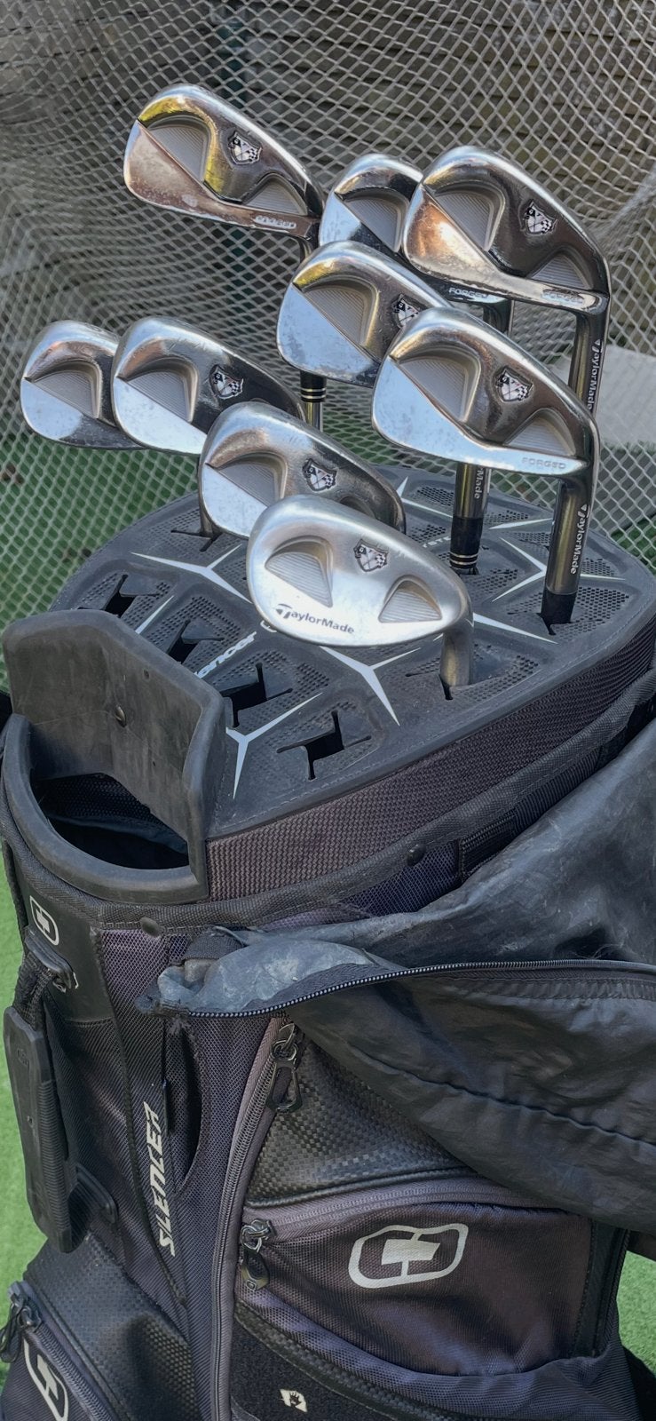 Taylormade Tour-Pro Forged Irons, Ogio Silencer Cartbag, Ophalen of Verzenden, Gebruikt, Set