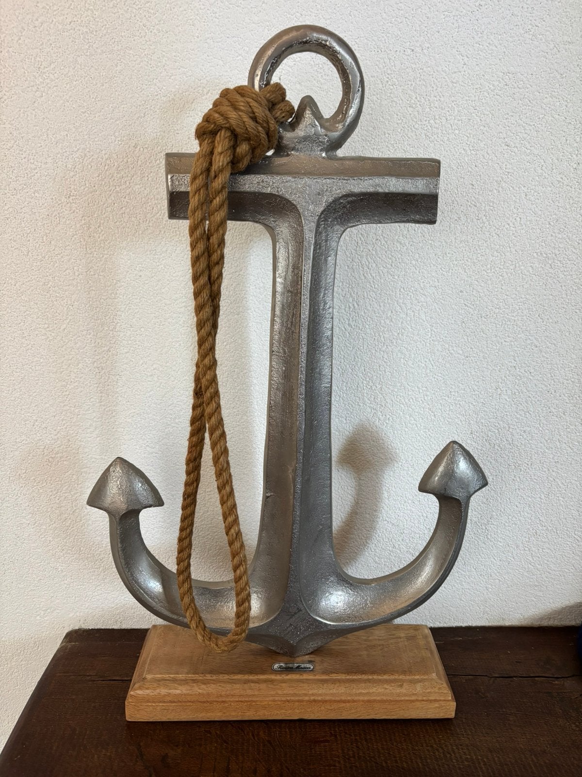 Riviera Maison Anker ornament, Ophalen of Verzenden, Metaal, Zilver, Landelijk
