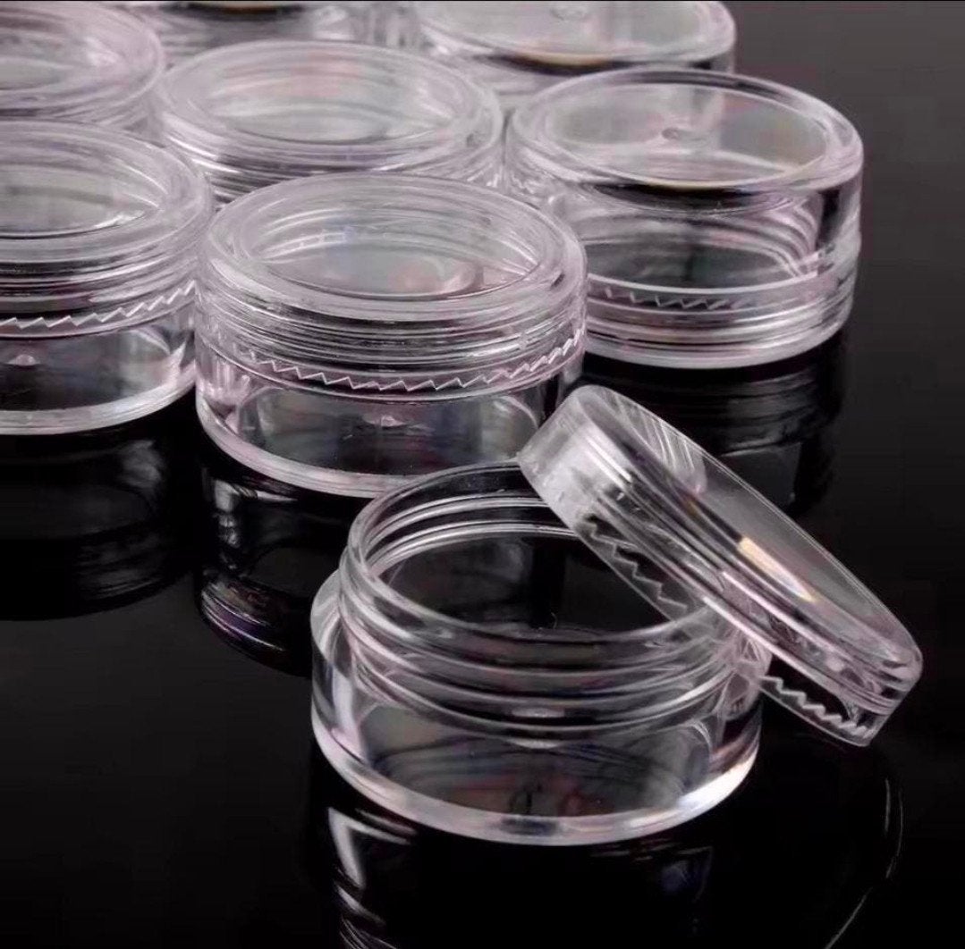 50 potjes 5ml transparant potje, Ophalen of Verzenden, Nieuw, Overige kleuren, Handen en Nagels