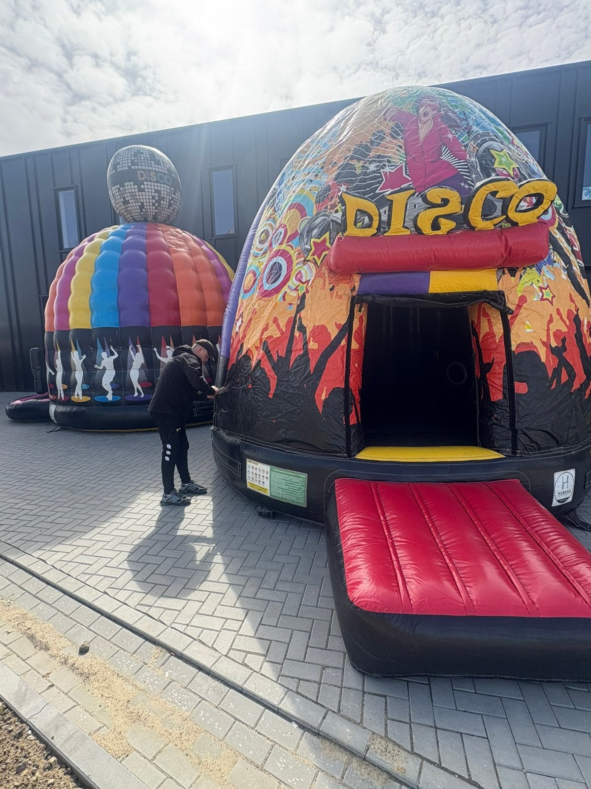 Disco springkussen met glijbaan, Ophalen, Zo goed als nieuw, Overige