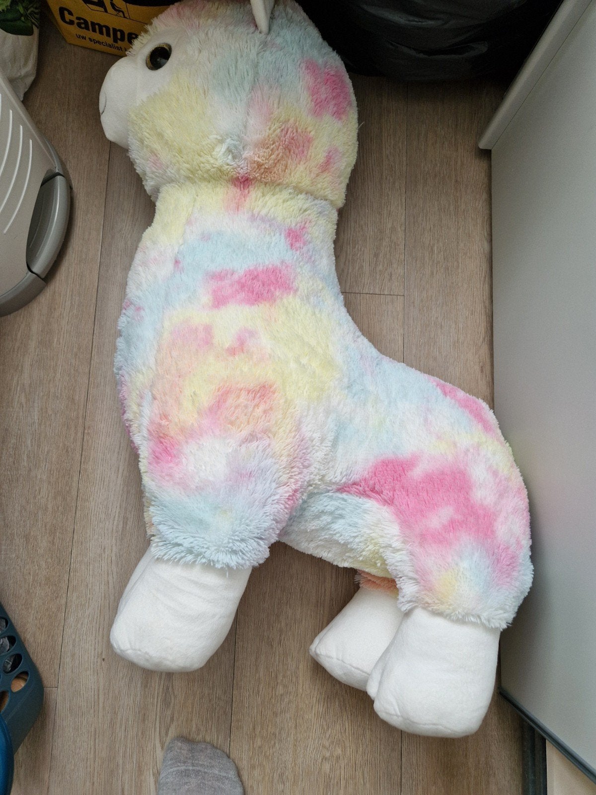 Grote Lama knuffel - Meerkleurig, Kinderen en Baby's, Speelgoed | Knuffels en Pluche, Ophalen, Overige merken, Giraf, Overige karakters