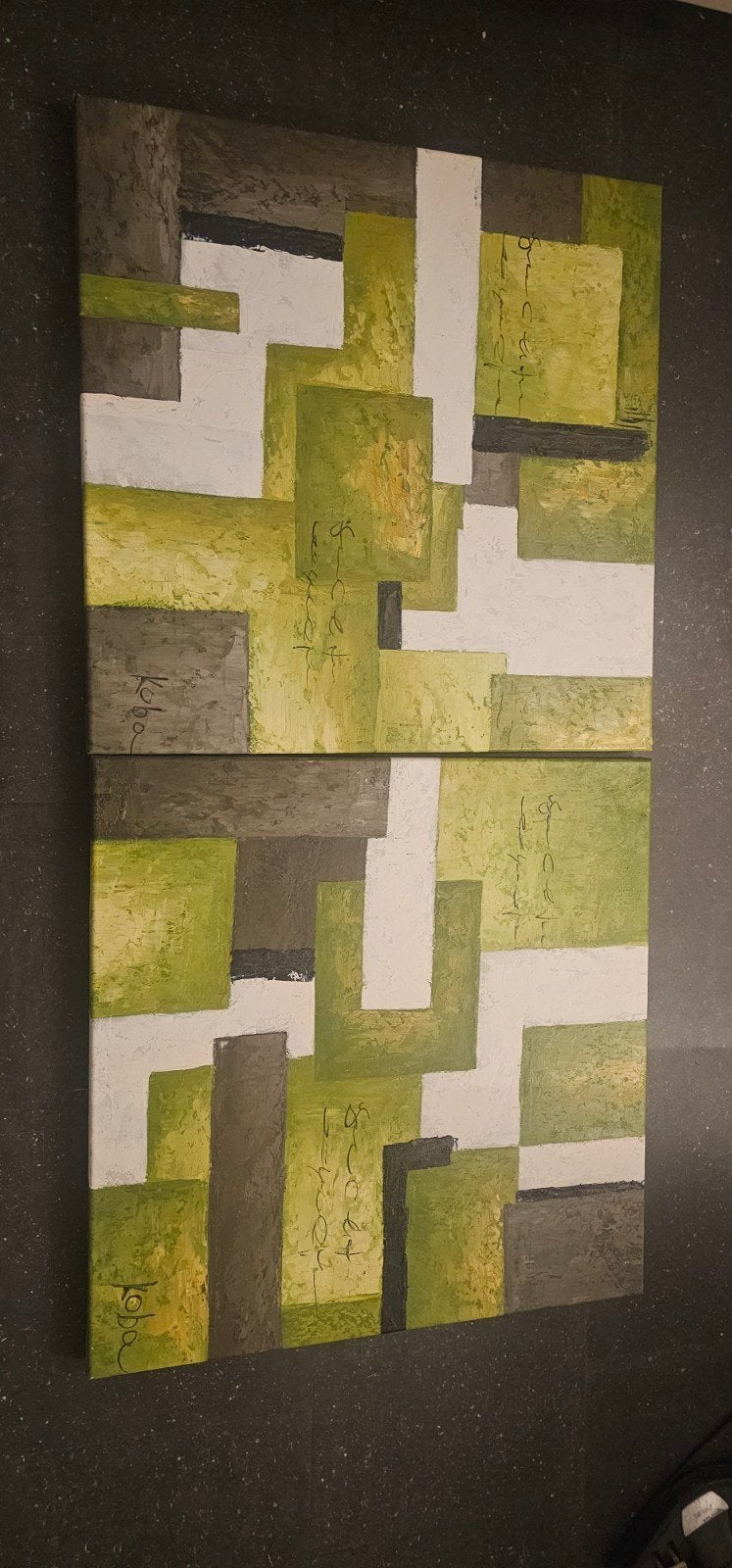 2 Luik schilderij, Antiek en Kunst, Ophalen