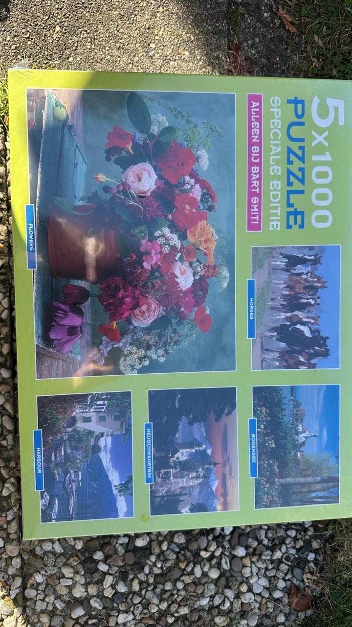 5x1000 Stukjes Legpuzzel Speciale Editie, Ophalen, Meer dan 1500 stukjes, Nieuw, Legpuzzel