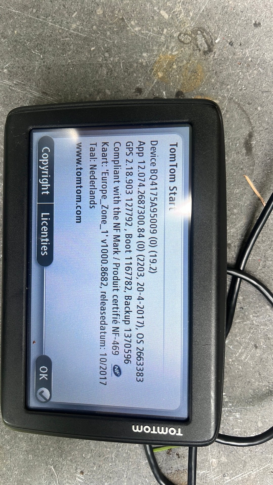 Tomtom start te ruil, Ophalen, Gebruikt