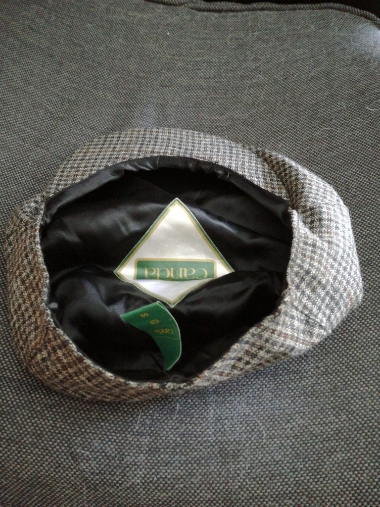 Schotse Flat Cap Pet Ruiten Canda Grijs blauw bruin 59, Ophalen of Verzenden, Zo goed als nieuw, 58 of 59 cm (L, 7¼ of ⅜ inch)
