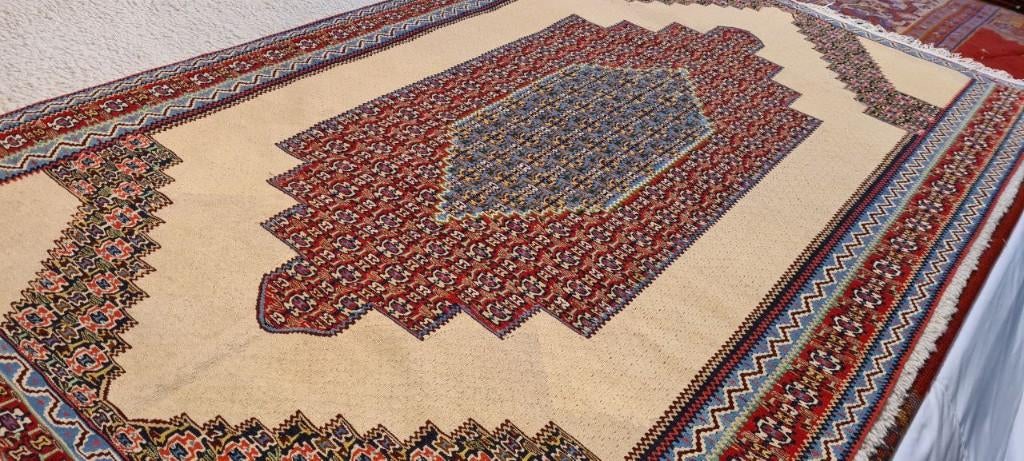 Senneh kelim Perzisch tapijt 247 x 150/wandkleed/vloerkleed, Www.simatapijten.nl, 150 tot 200 cm, Ophalen of Verzenden, Info@simatapijten.nl