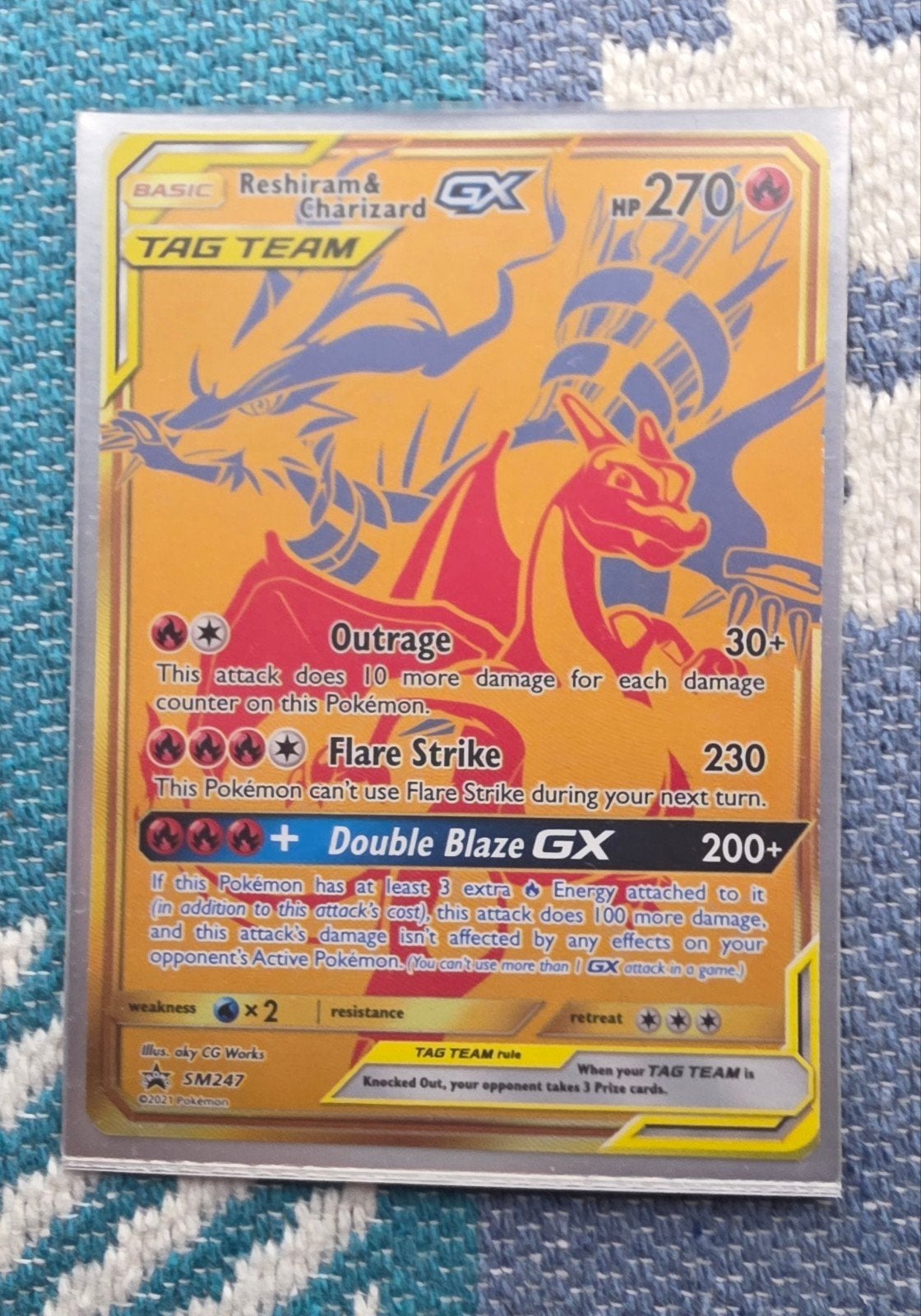 Reshiram & Charizard GX 2021, Ophalen of Verzenden, Zo goed als nieuw