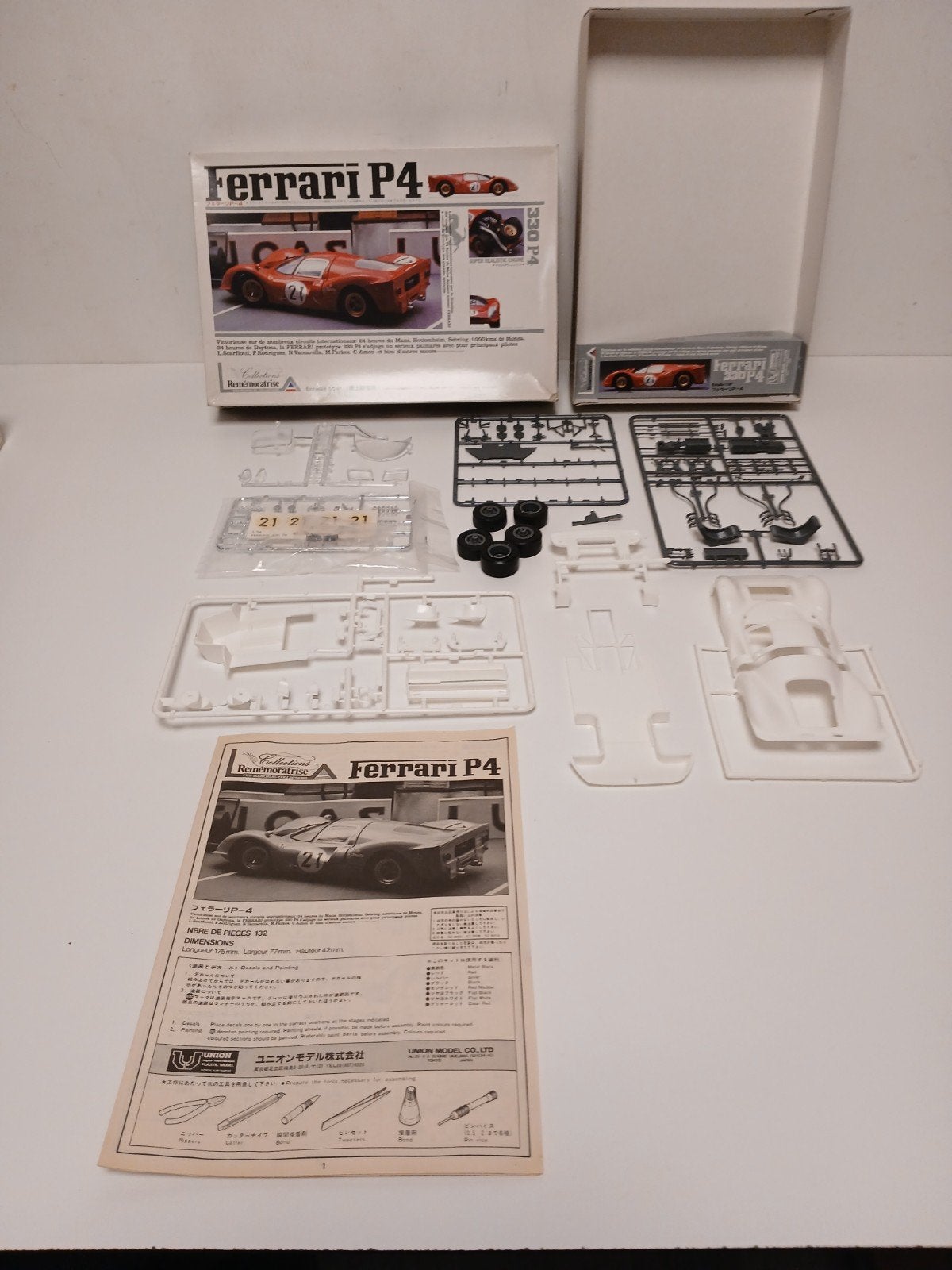 Ferrari 330 P4 union model kit 1:24 Japan, Ophalen of Verzenden, Groter dan 1:32, Auto, Overige merken