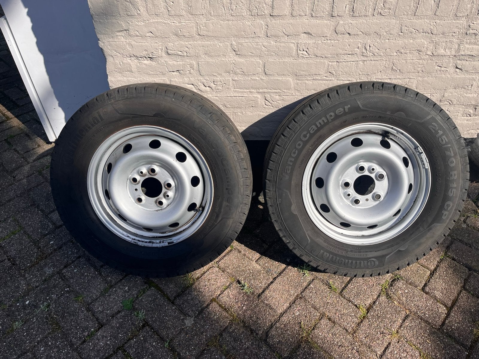 Continental Vanco Camper banden op velg 215/70 R15 CP, Auto-onderdelen, Banden en Velgen, Ophalen, 15 inch, Banden en Velgen, Zomerbanden