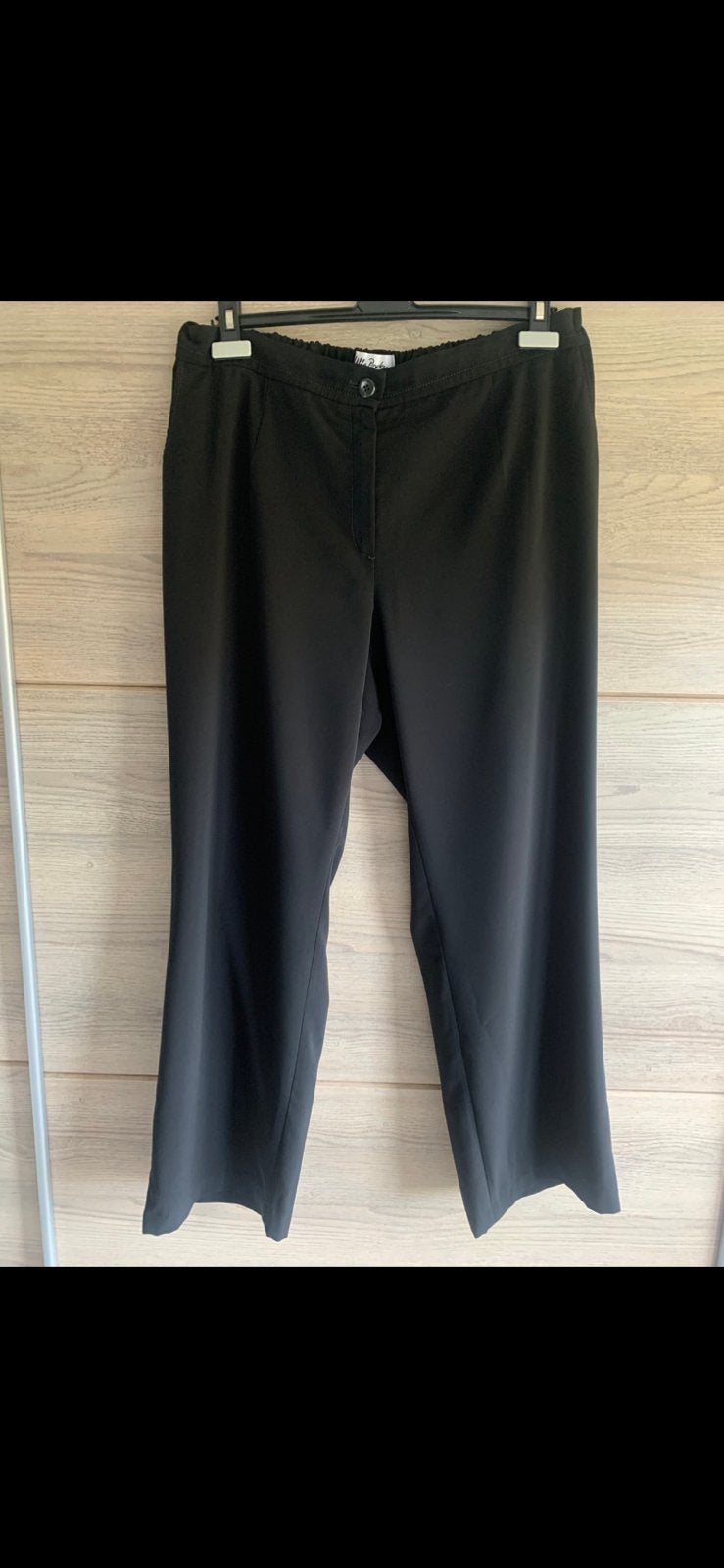 Prachtige zwarte Ulla Popken Pantalon maat 46/48, Zwart, Maat 46/48 (XL) of groter, Ophalen of Verzenden, Zo goed als nieuw