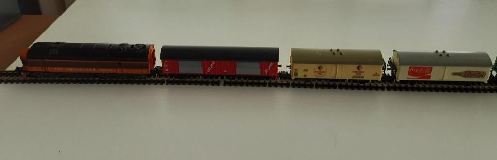 14-Milwaukee-Dummy Atlas - goods train-plus cars, Hobby en Vrije tijd, Modeltreinen | N-Spoor, Overige merken, Gelijkstroom, Ophalen of Verzenden
