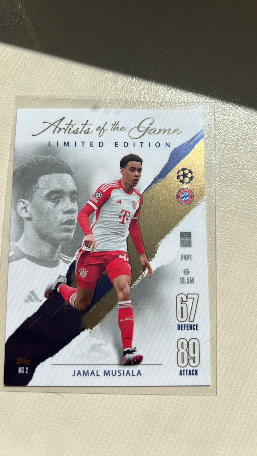 Jamal Musiala Topps Match Attax Limited Edition Kaart, Ophalen, Zo goed als nieuw, Buitenlandse clubs, Spelerskaart