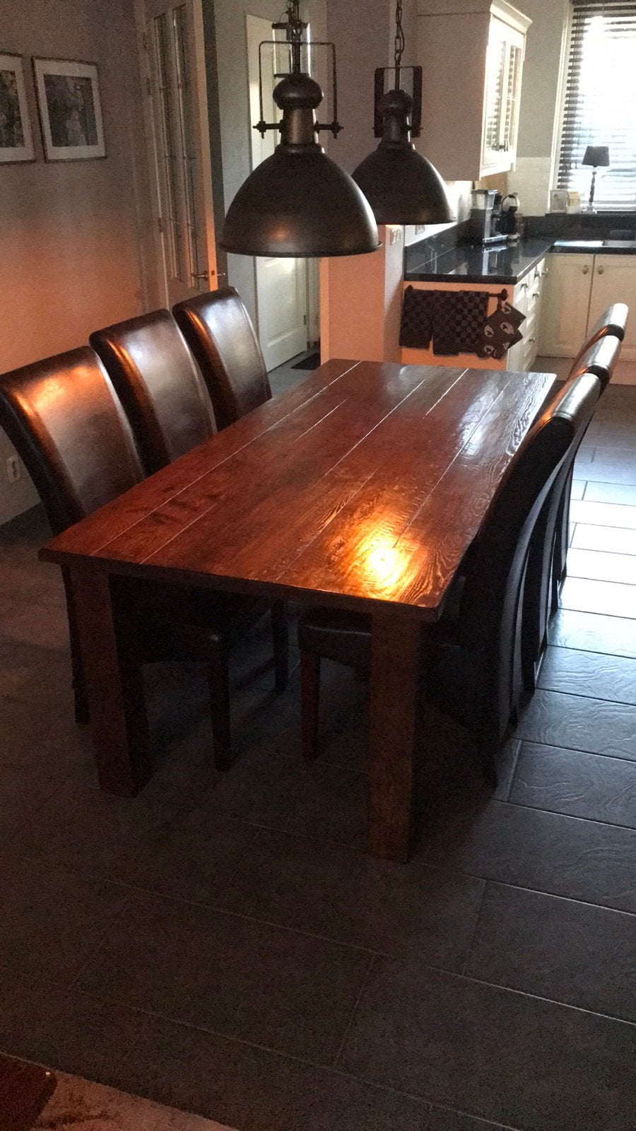 Eettafel incl. stoelen, Ophalen of Verzenden, Zo goed als nieuw, 4 tot 6 stoelen