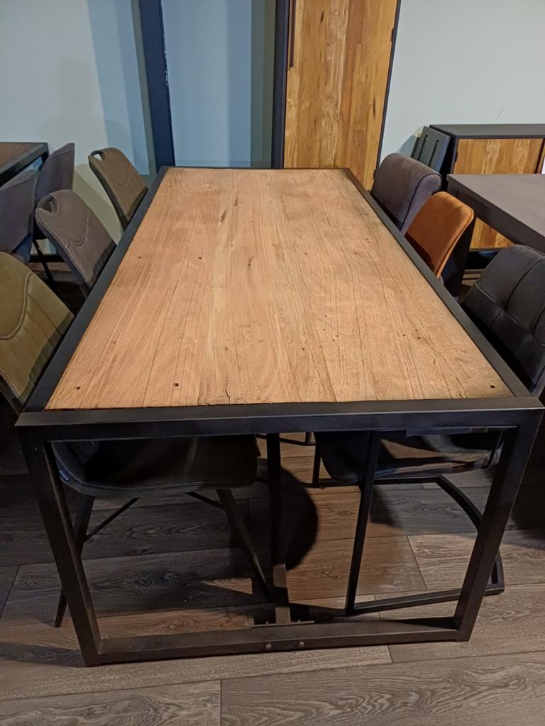 Mango eettafel (nieuw), Ophalen, 100 tot 150 cm, Rechthoekig, Nieuw