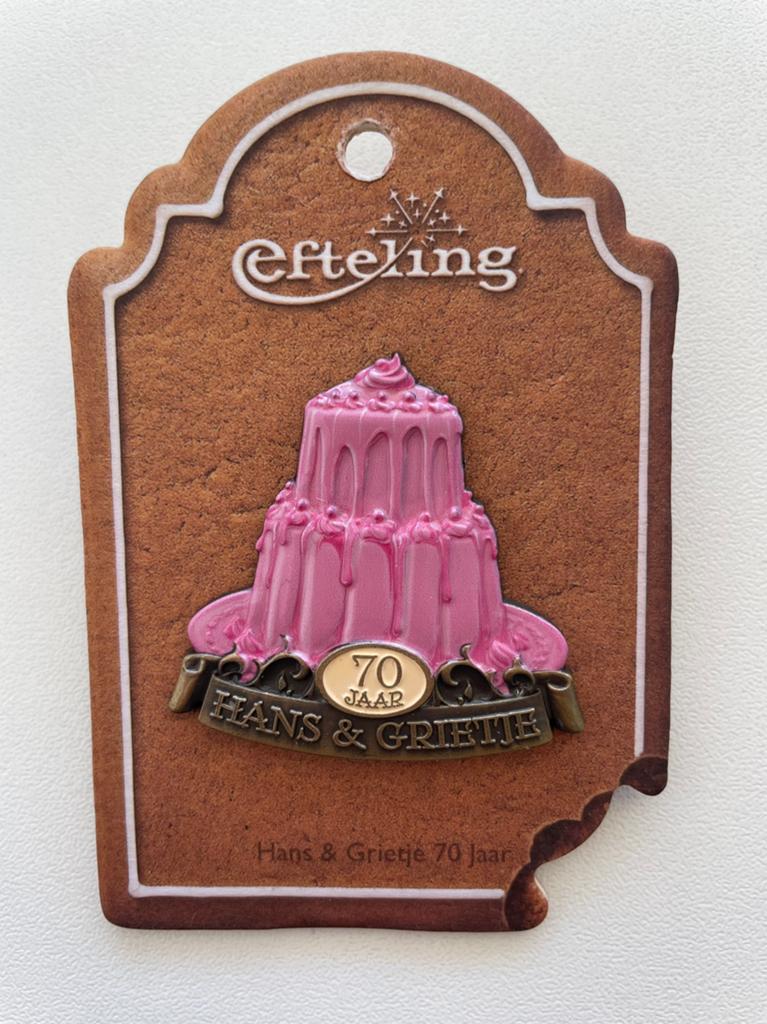 Efteling pin Hans en Grietje op kaartje EPP 488, Ophalen of Verzenden, Nieuw, Button of Speldje