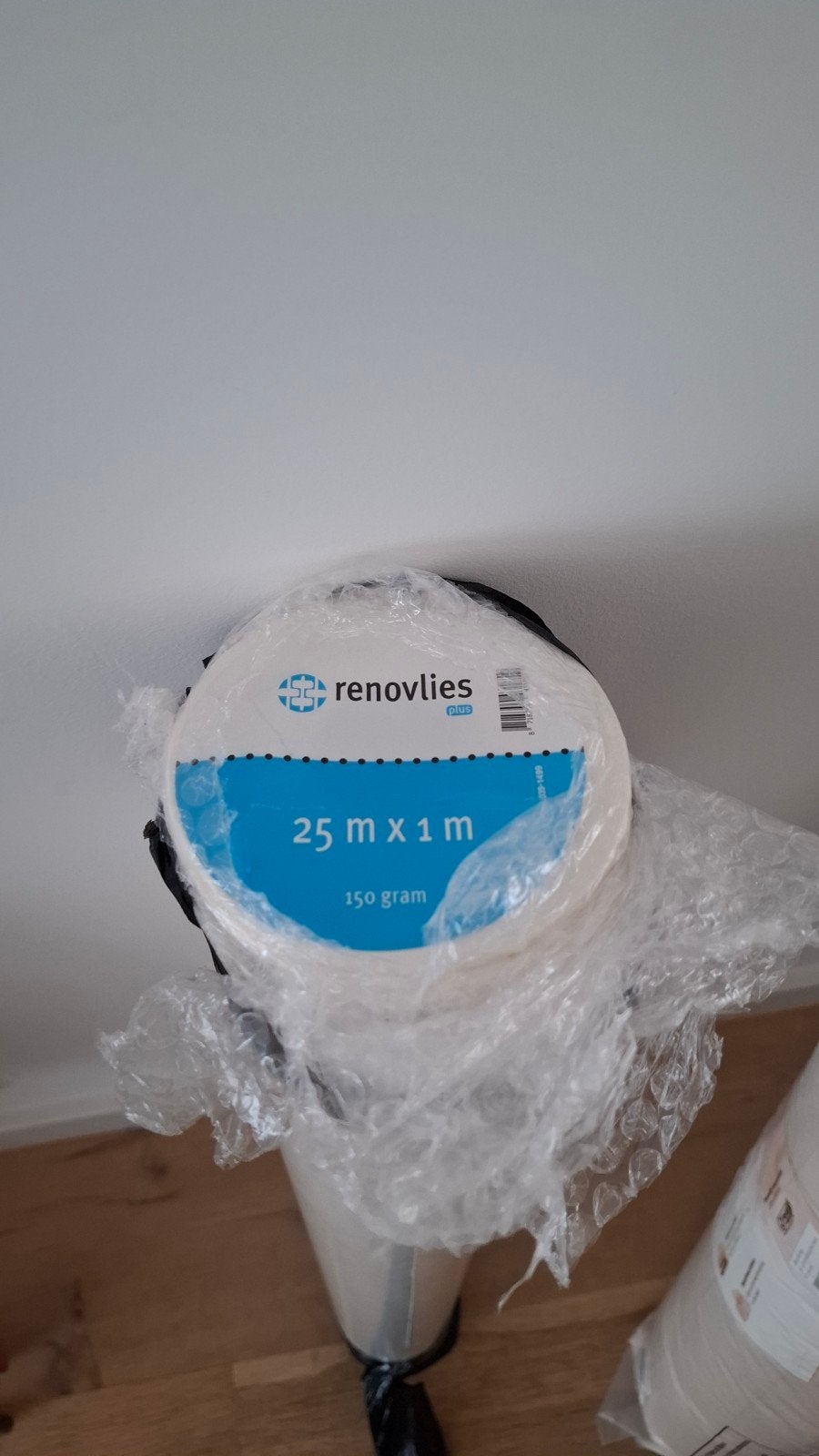 2 rollen Renovlies Plus 150 gram, 25m x 1m, Ophalen, 100 tot 150 cm, Wit, Rechthoekig