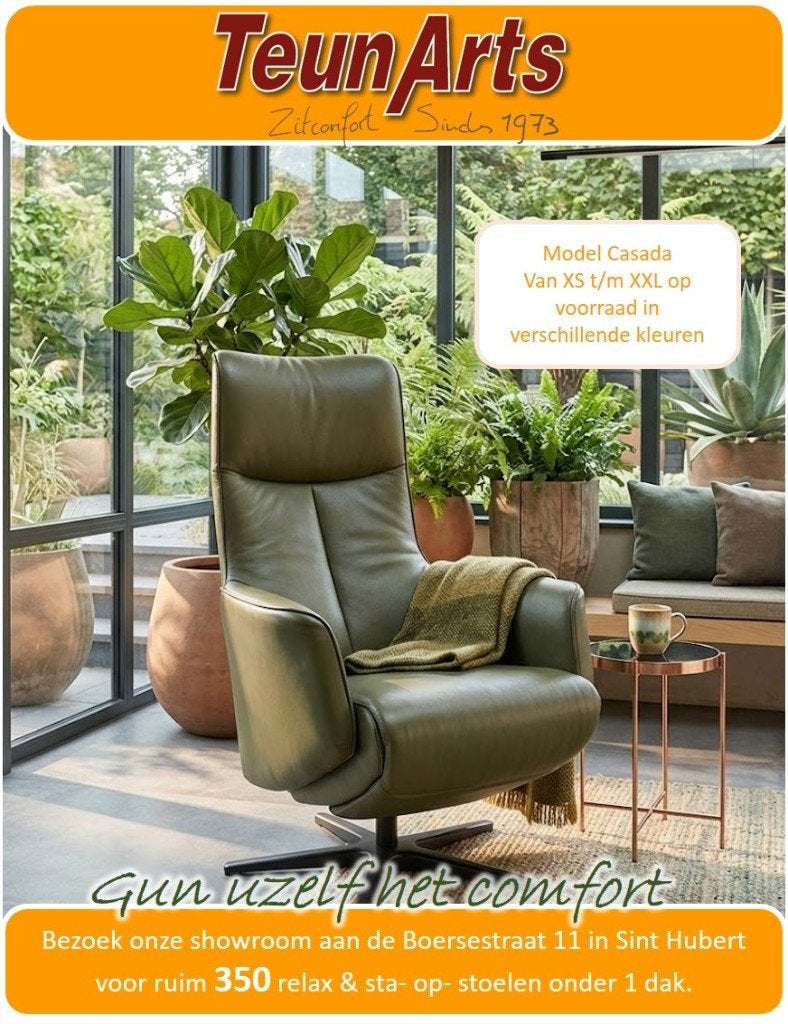 Teun Arts - relax & sta-op stoelen - zitcomfort sinds 1973