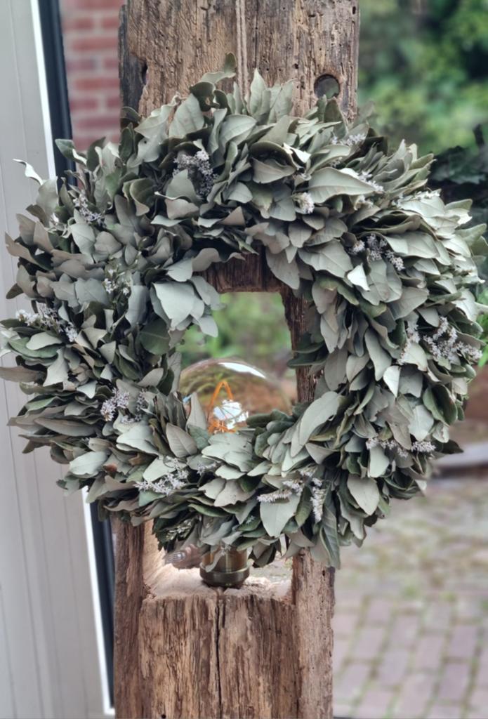 Mooie landelijke krans van steeneik (40cm), Huis en Inrichting, Woonaccessoires | Kransen, Ophalen of Verzenden
