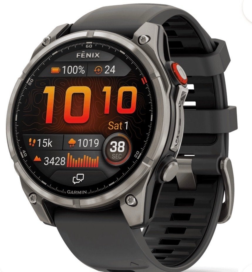 Garmin Fenix 8 Pro Sapphire LTE 47mm AMOLED Titanium, Afstand, Zwart, Nieuw, Ophalen of Verzenden