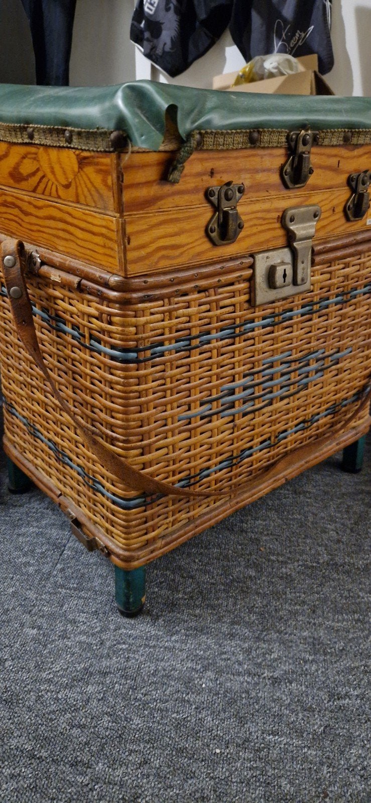 retro viskoffer gevuld, Ophalen, Gebruikt, Koffer of Tas