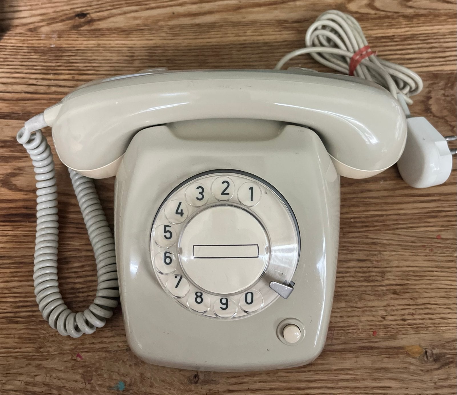 Vintage Telefoon met Draaischijf - Klassiek Design, Ophalen of Verzenden, Gebruikt, Met draaischijf