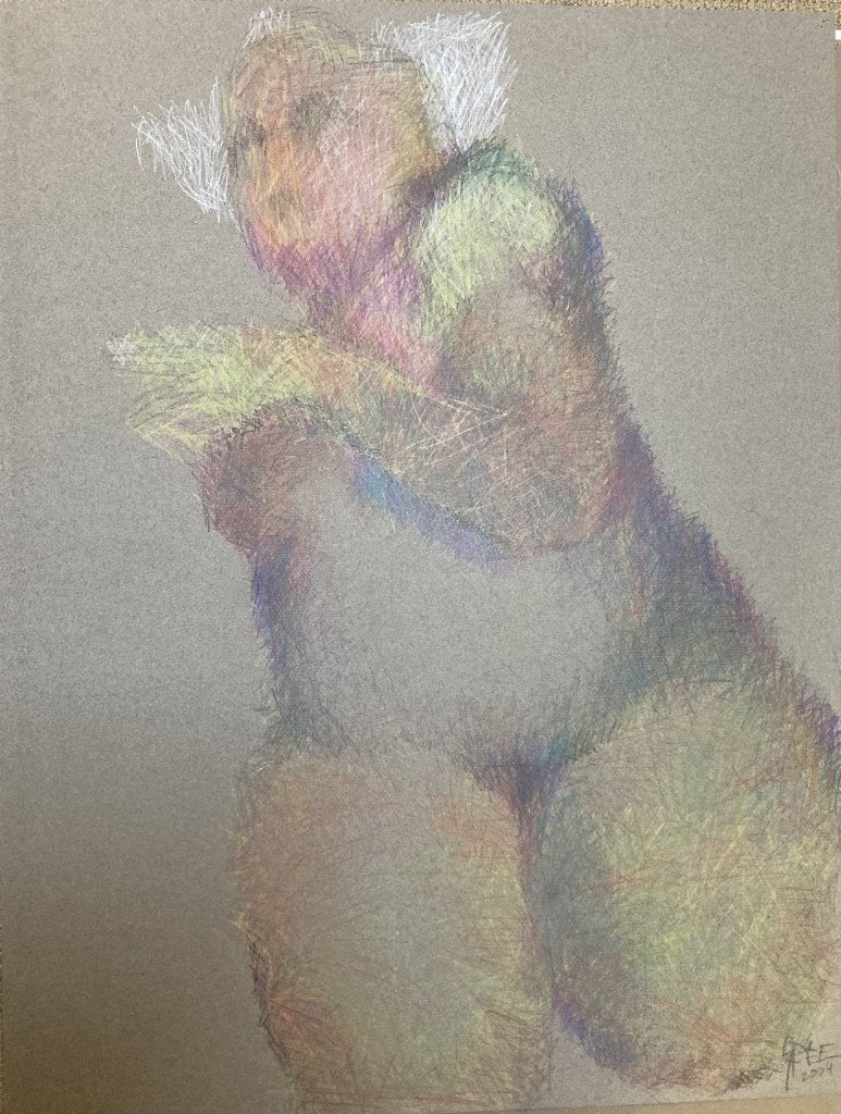mooi kado, Antiek en Kunst, Ophalen of Verzenden, Tekening, Potloodtekening, Origineel