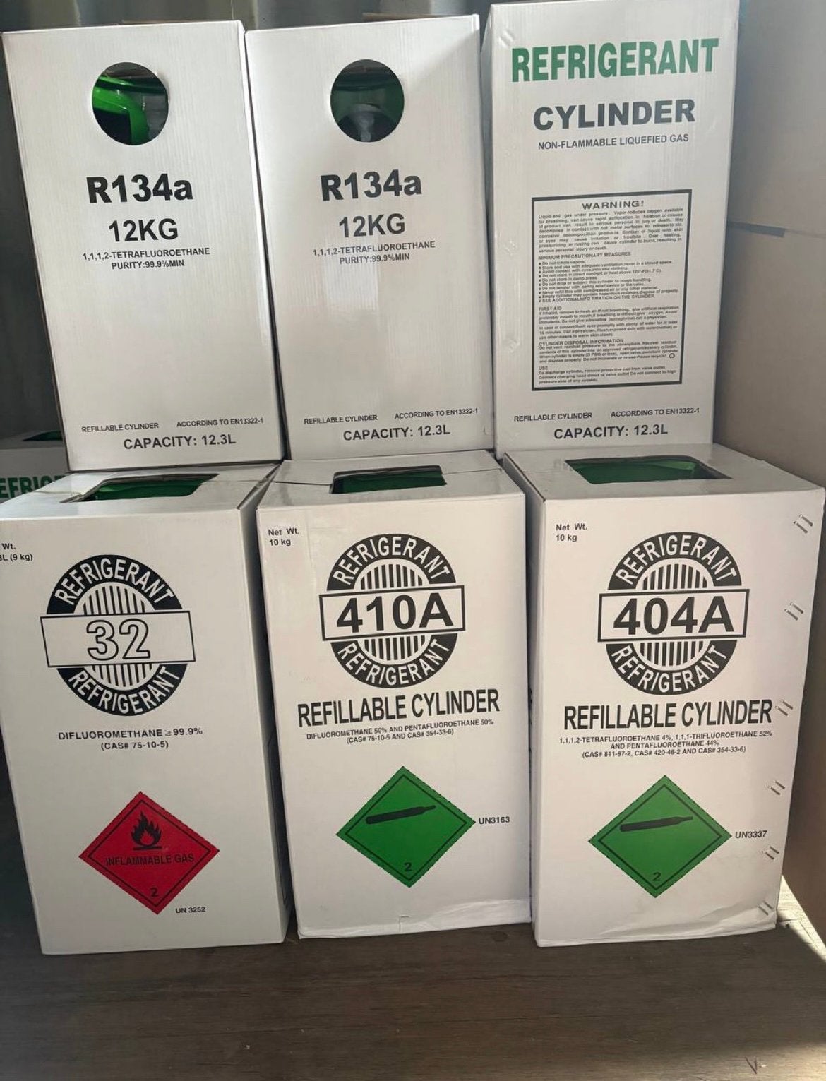 R134A R404A R32 R410A Koelmiddel Koudemiddel Airco Gas Nieuw, Auto-onderdelen, Airco en Verwarming, Ophalen, Nieuw