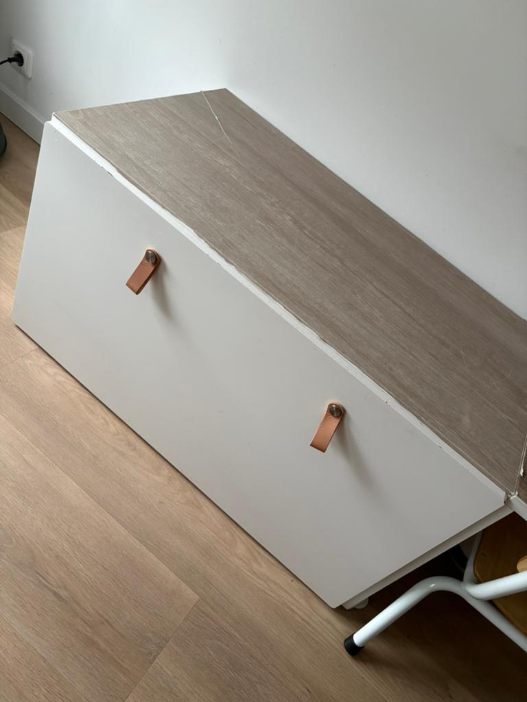 Ikea smastad speelgoed lade met bureau, Ophalen of Verzenden, Zo goed als nieuw, 50 tot 100 cm, Minder dan 50 cm
